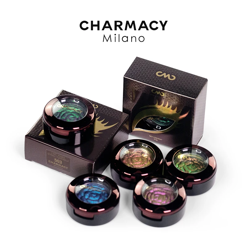 CHARMACY Chameleon Glitter Eyeshadow Single High Pigment Duochrome Shadow Palette Cosmetic Long Lasting Easy To Wear Makeup