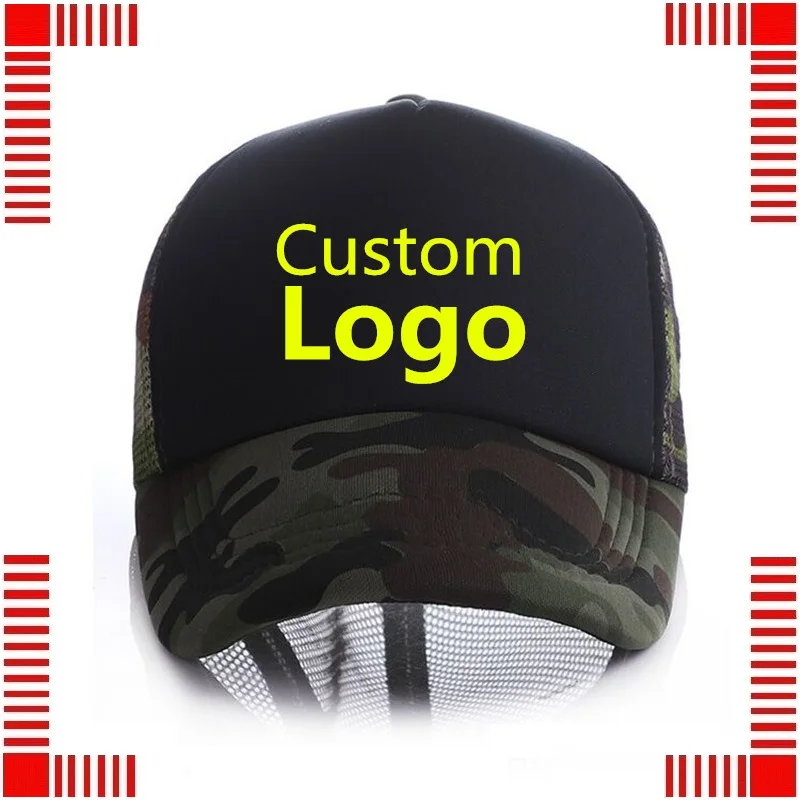 Custom logo Letter embroidery Trucker Hat Dad Hat Snpback Tennis Sport Leisure Cap Baseball Hat With Logo