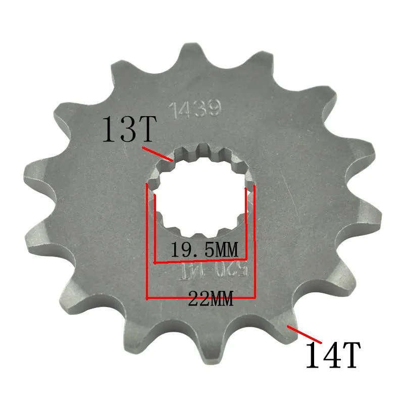 

520 13T 14T Motorcycle Front Sprocket For Suzuki Road GSF250 Bandit GSX-R250 GSXR250 GSX250 GSX250R GSX400 GSX-R400 GSXR400