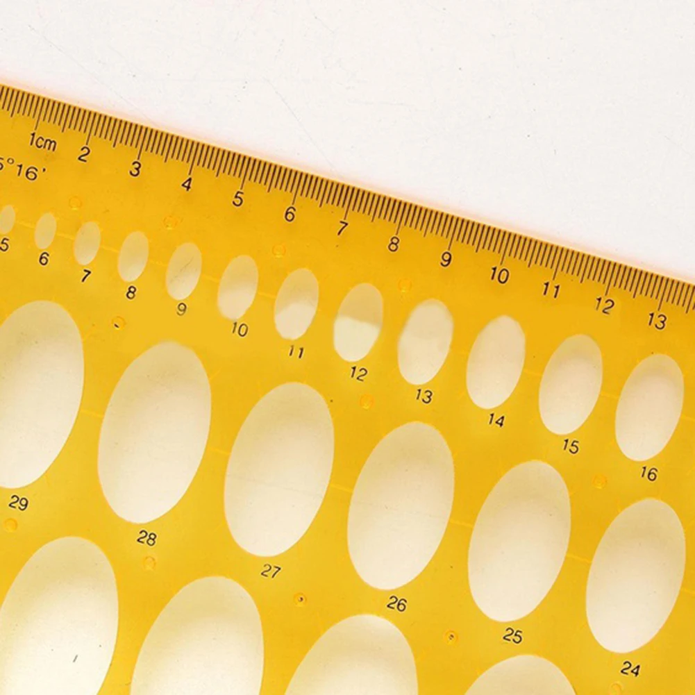 21cm/25cm Ellipse Drafting Drawing Stencil Mechanical Ruler Oval Round Template