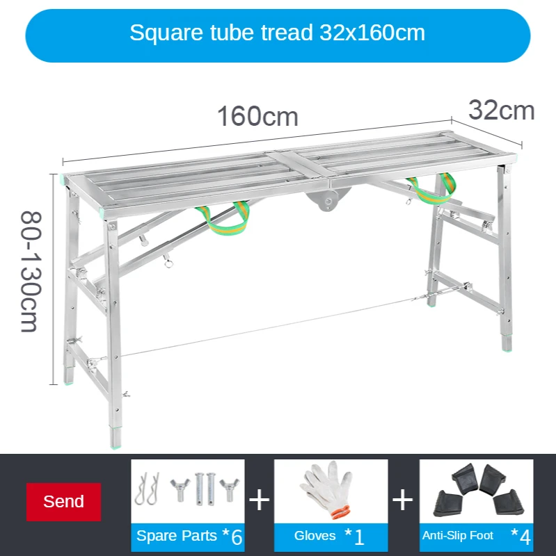 Folding Horse Stool Scaffolding Lifting Decoration Special Thickening Shelf Construction Engineering Ladder Scraping Putty Stirr