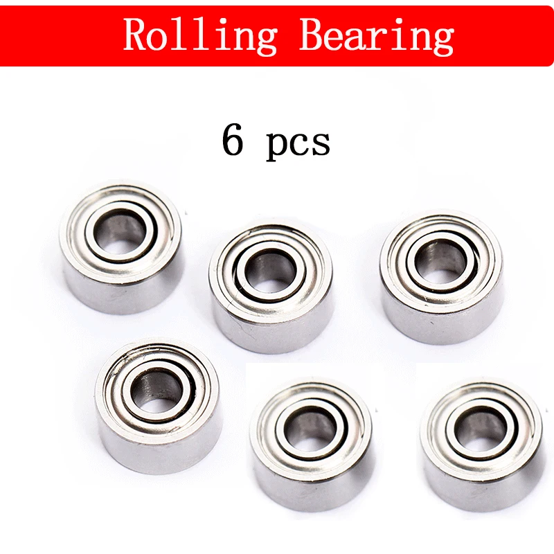 

6PCS 10*5*4 8*5*2.5 15*10*4 Rolling Bearing Oil Bearing Ball Bearing for vrx racing 1/10 RC Car Parts 10233 10232 10235