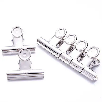 Trombones Ronds en Acier Inoxydable de 19mm, 6 Pièces/Sac, Universel, en Fer, 9526