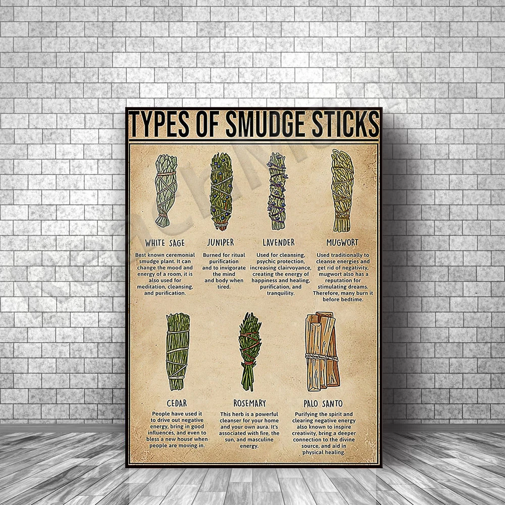 Stain stick type poster, witch poster, witch art print, witch decoration gift home poster