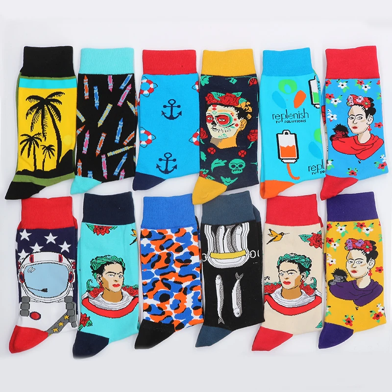 

Men's Cotton Socks Art Gifts Funny Women's Winter Sock Set Christmas Print Warm From The Factory Dropshipping Contact Us