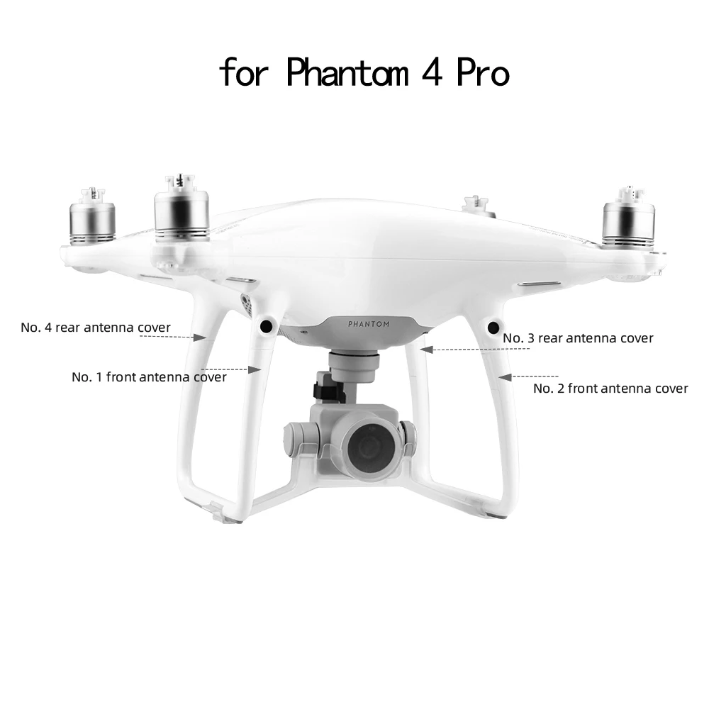 4pcs Drone Landing Gear Antenna Cover for Phantom 4 Pro Drone Replacement Parts Decorative Cap for DJI Phantom 4 Pro Accessories