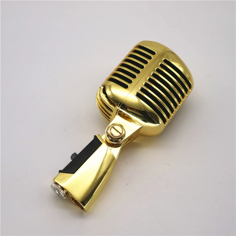 Imagem -05 - Gold Deluxe Metal Profissional Microfone Dinâmico 55 Vocal sh ii Microfone Clássico Estilo Vintage Microfone Série ii