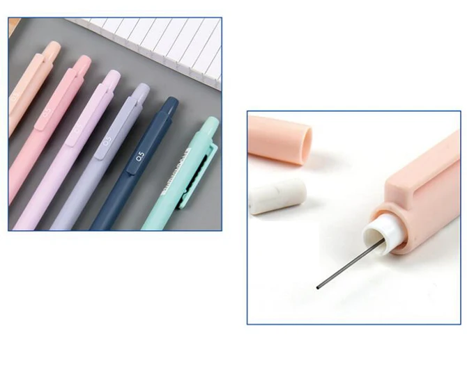 1PC Solid Color Mechanical Pencil Construction Pencil  Sketching Markers School Office Supplies Stationery (SS-938)