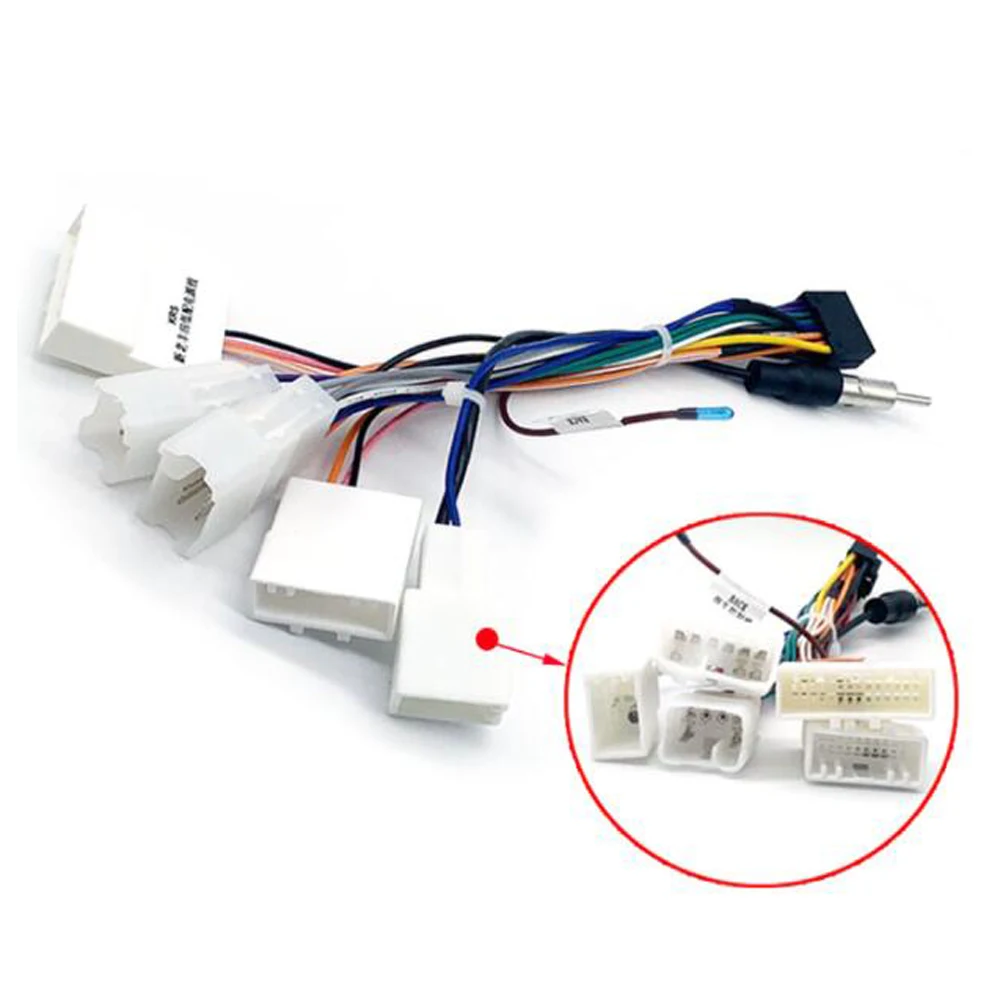 Kabel radia samochodowego do Toyoty Avensis Tundra Vios do Lexus 16pin Wiązka przewodów zasilania DVD GPS Android Złącze multimedialne