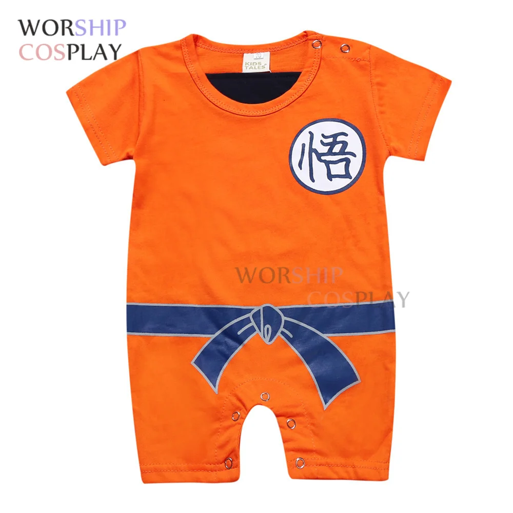 Baby Rompers Newborn Baby Boys Clothes SON GOKU Toddler Jumpsuit Bebes Cosplay Costumes for Baby Boy Girl Clothing