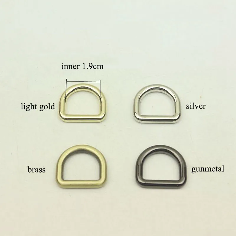 

20pcs 19mm Inner O D Ring Metal Dee Buckles Backpack Strap Belt Dog Pet Collar Webbing Clasp DIY Leather Craft Bags Accessories