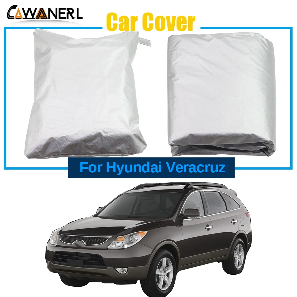 Full Car Cover For Hyundai Veracruz ix55 2006-2012 Outdoor Indoor Anti-UV Sun Snow Rain Protection Windproof Dustproof MPV Cover