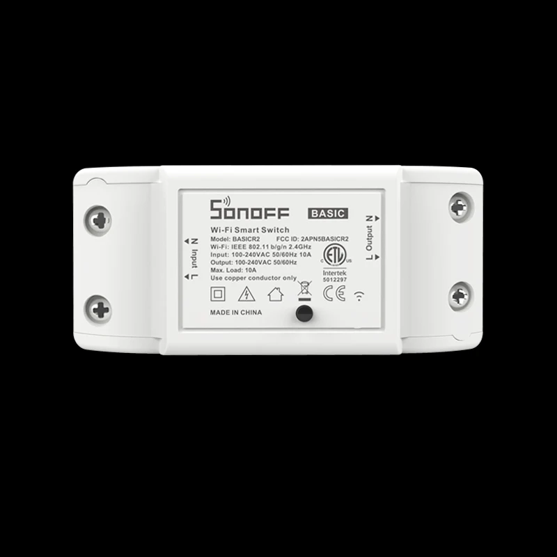 Sonoff-Básico R2 Casa Inteligente Interruptor WiFi, Controle Remoto Sem Fio, Temporizador de Luz, Módulos DIY via Ewelink APP, Trabalhar com Alexa