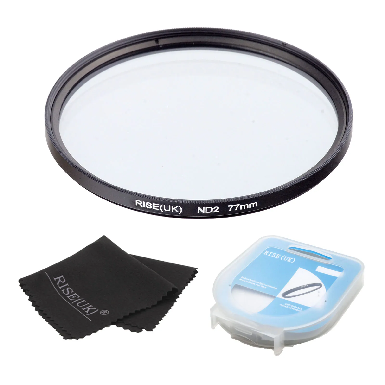 RISE(UK) 77 mm Neutral Density ND2 Filter FOR ALL Camera lens +case +gift