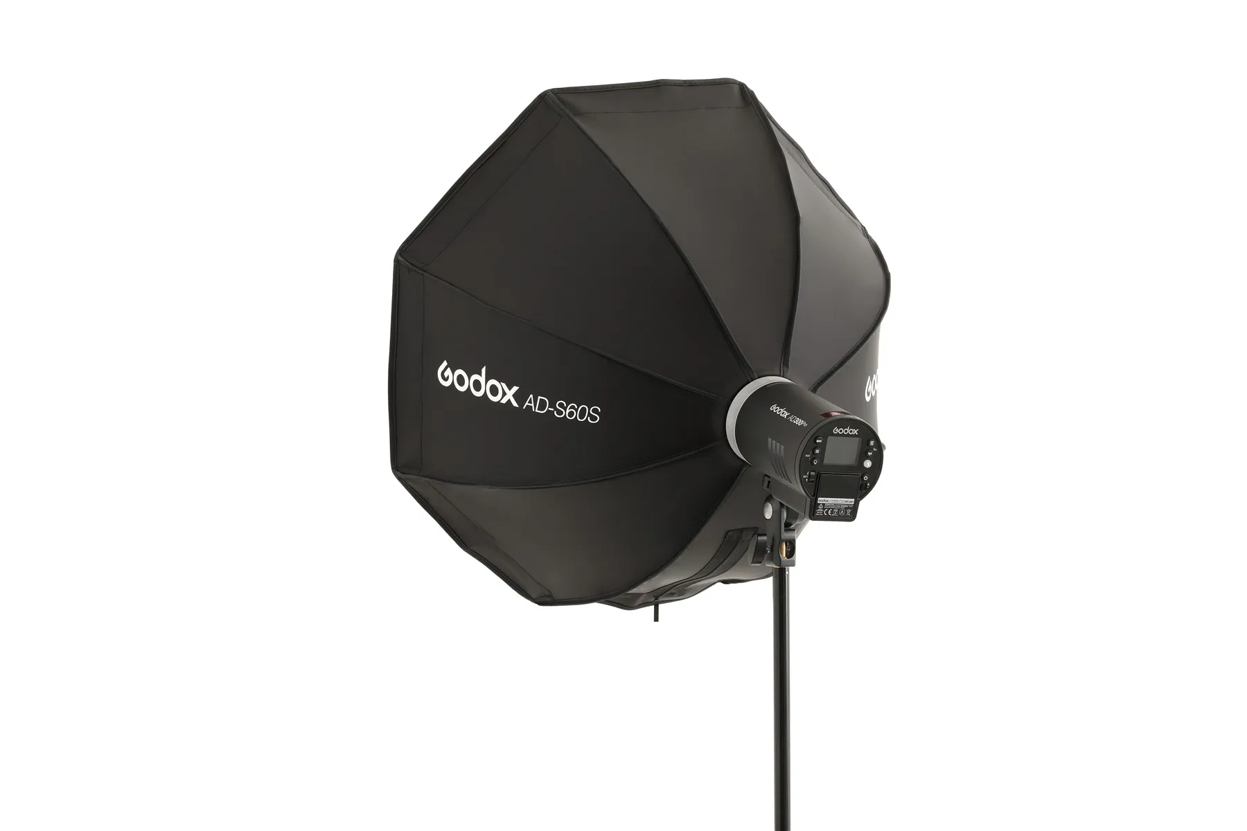 Softbox Octogonal Godox AD-S60S De 60cm – Con Difusor, Rejilla Y Bolsa Para ML60 Y AD300Pro