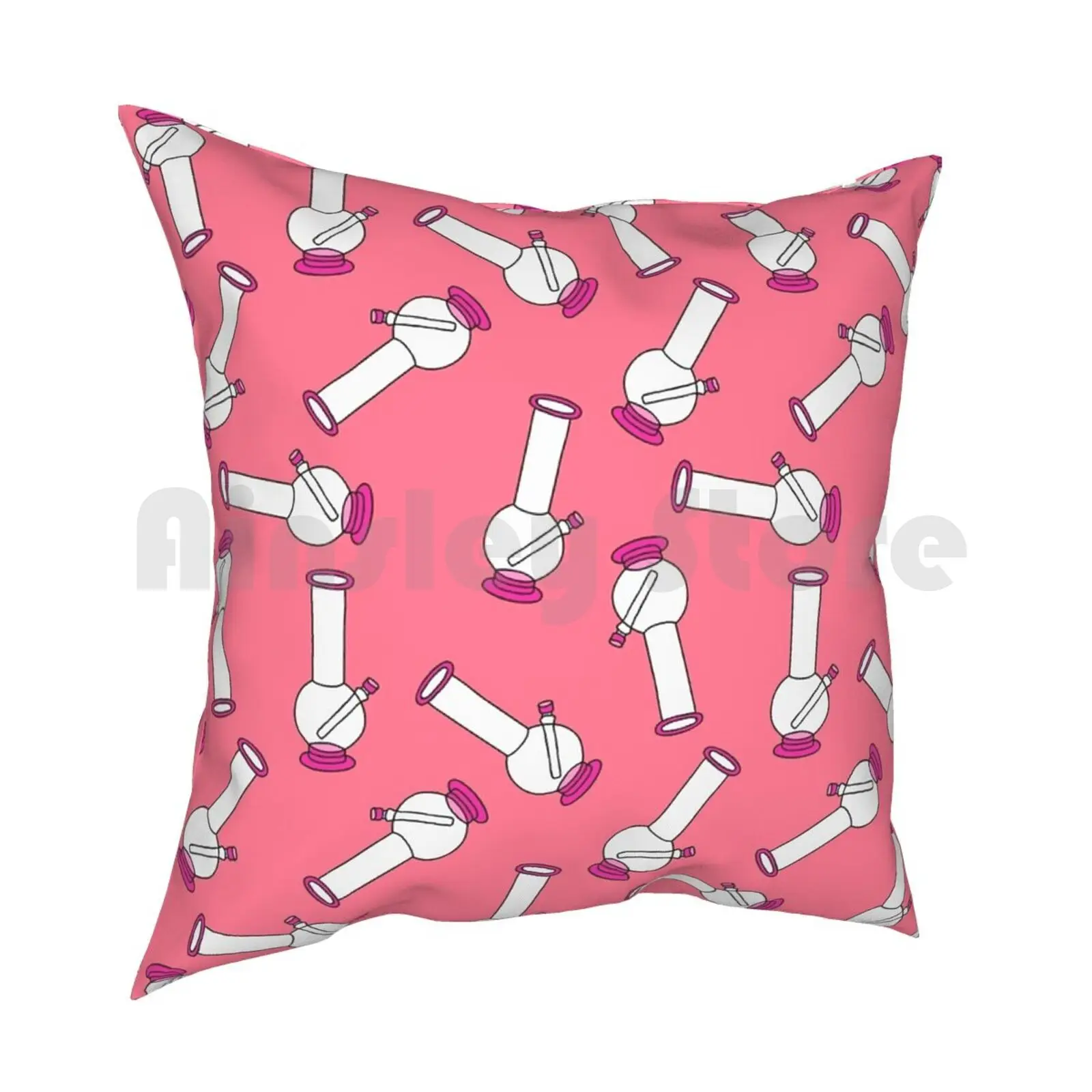 Bong For Smoking Pillow Case Printed Home Soft DIY Pillow cover Hand Water Pattern Cartoon Bong Abuse Addict Addiction