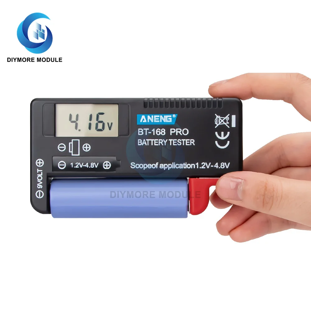 BT-168 PRO Digital Battery Capacity Tester for 18650 14500 Lithum 9V 3.7V 1.5V Cell C D Batteries Tester M05 20 Dropship