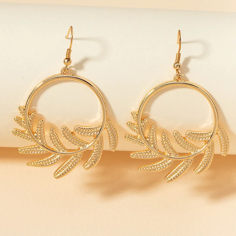 

Fashion Gold Sliver Leaf Clip Earring For Women Without Piercing Puck Rock Vintage Ear Cuff Girls Jewerly Gifts