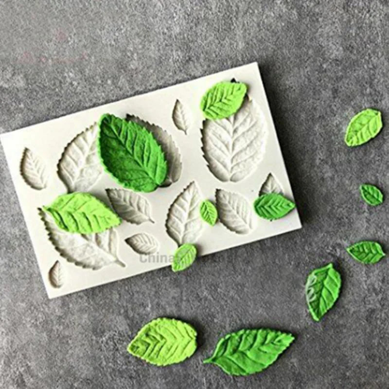 Tree Maple Leaf Mold Silicone Fondant Cake Decorating Tools Chocolate Baking Mould 3D Sugarcraft Resin Clay Homemade Bakeware