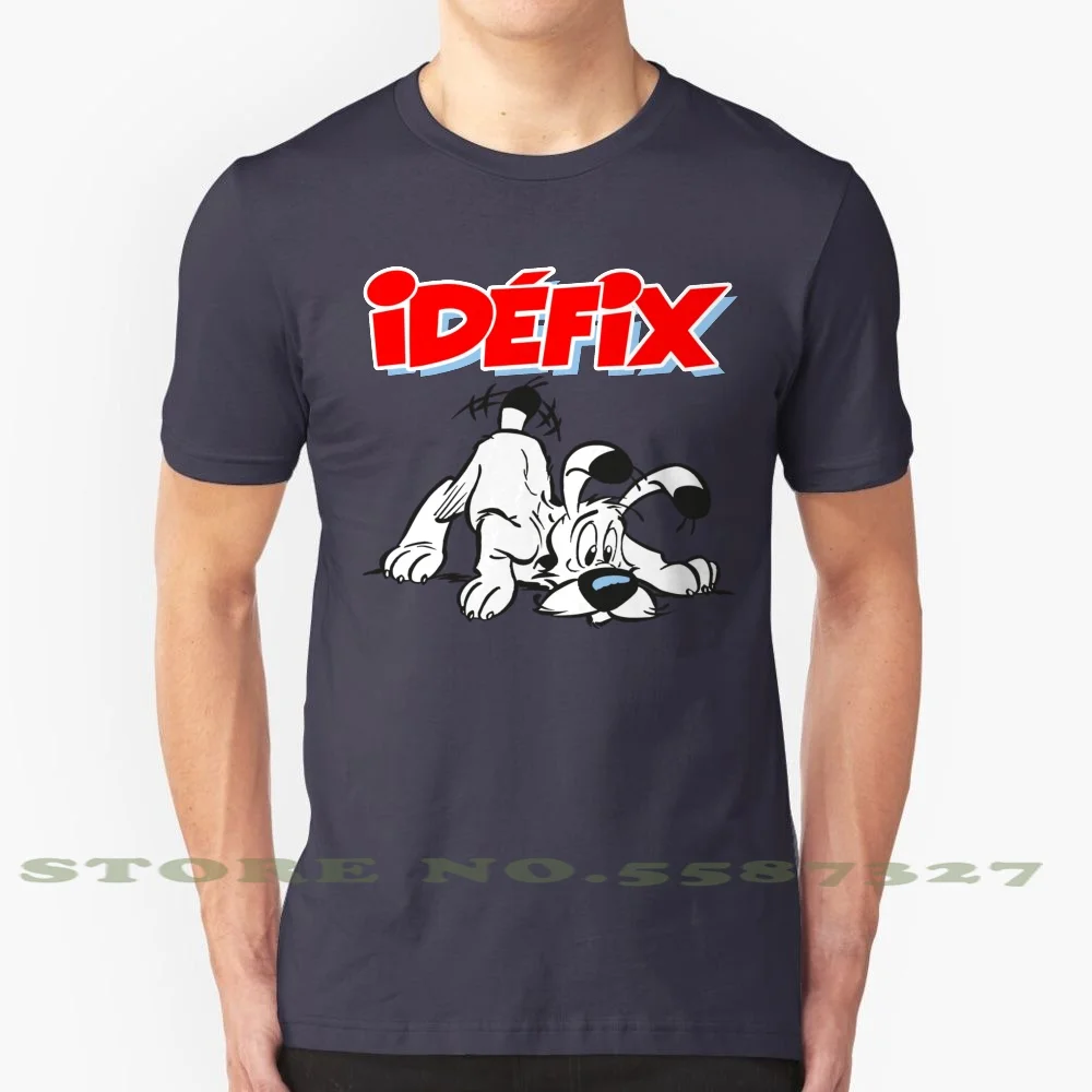 Idefix , The Cute Dog Of Obelix. 100% Pure Cotton T-Shirt Asterix Obelix Idefix The Gauls Comics France Dog Pets Cute Getafix