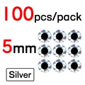 100 Piezas de Plata de 5 mm