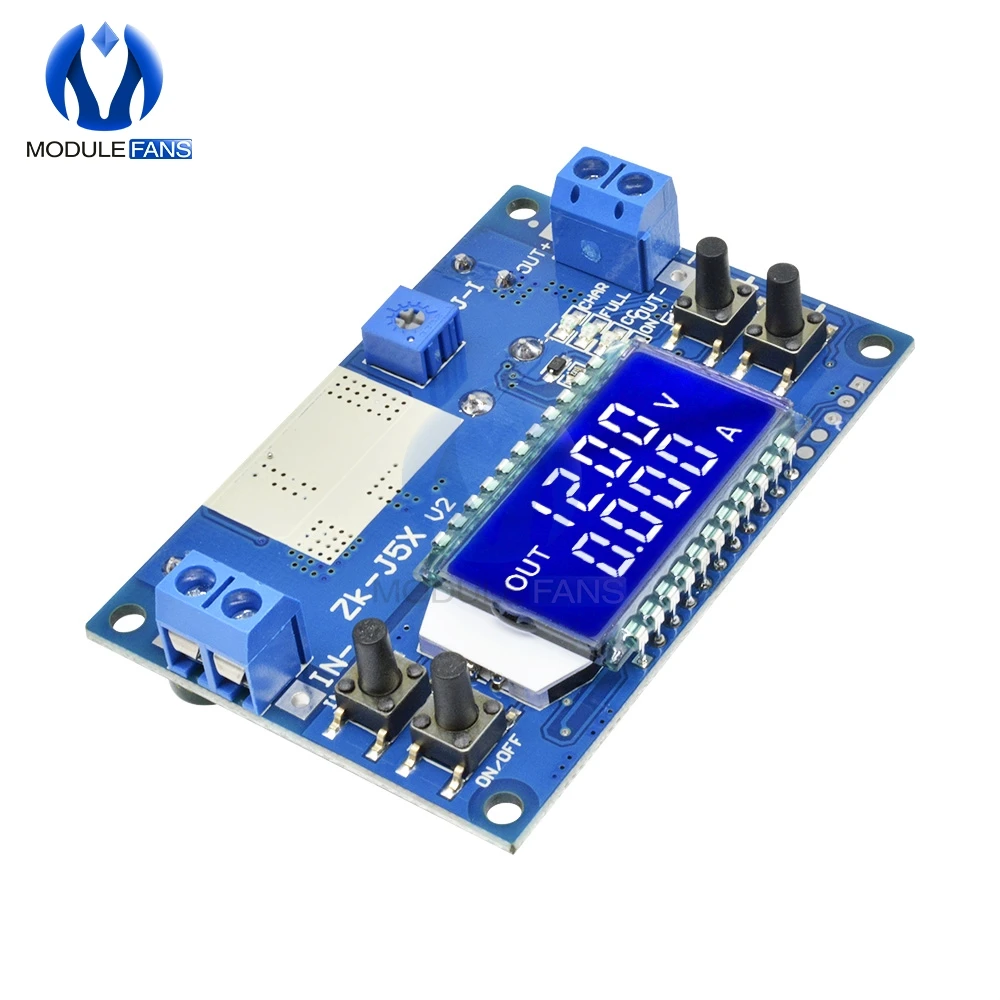 5A Constante Spanning Stroom Lcd Digitale Spanning Stroom Display Verstelbare Buck Step Down Power Supply Module Met Case