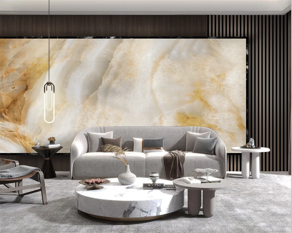 

Beibehang индивидуальные papel de parede 3d современные минималистичные блестящие золотые абстрактные пейзажные мраморные обои для ТВ-фона