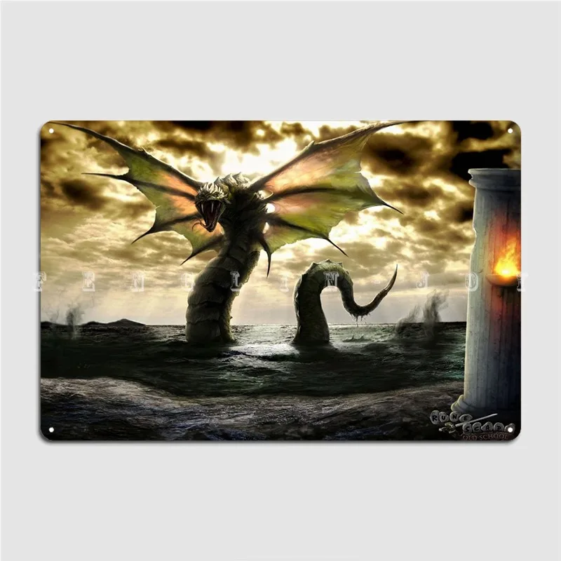 Zulrah Metal Sign Wall Decor Wall Mural Cinema Designing Tin sign Poster