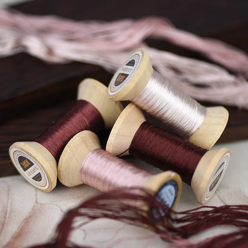 Small roll household Sewing Threads Spools /hand stitching embroidery thread/thread-silk embroidery line/Sauce red