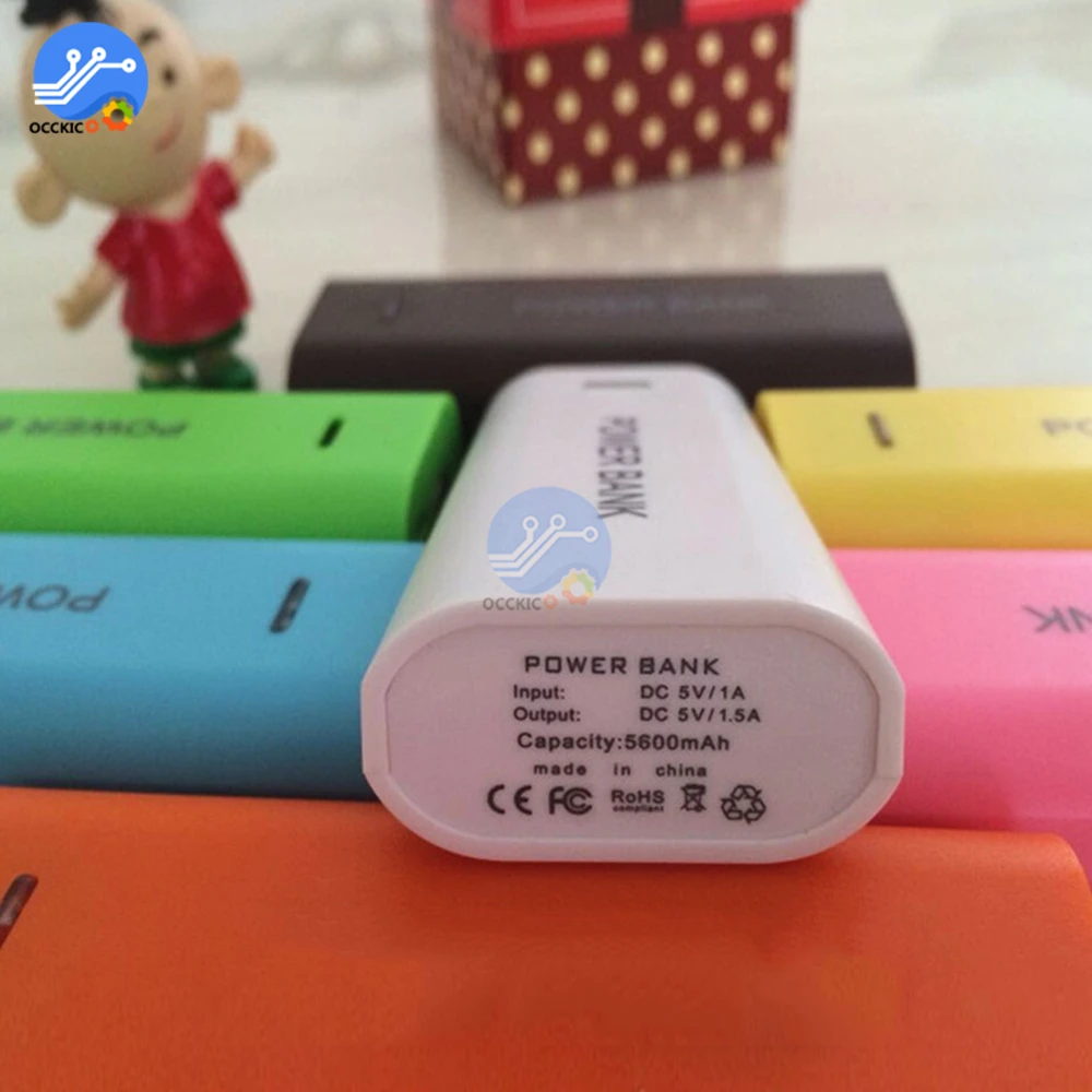 USB power bank dostarczyć 18650 opakowanie na baterie 5V1A zestaw do samodzielnego montażu bez spawania komórkowy obudowa z power bankiem komórkowy