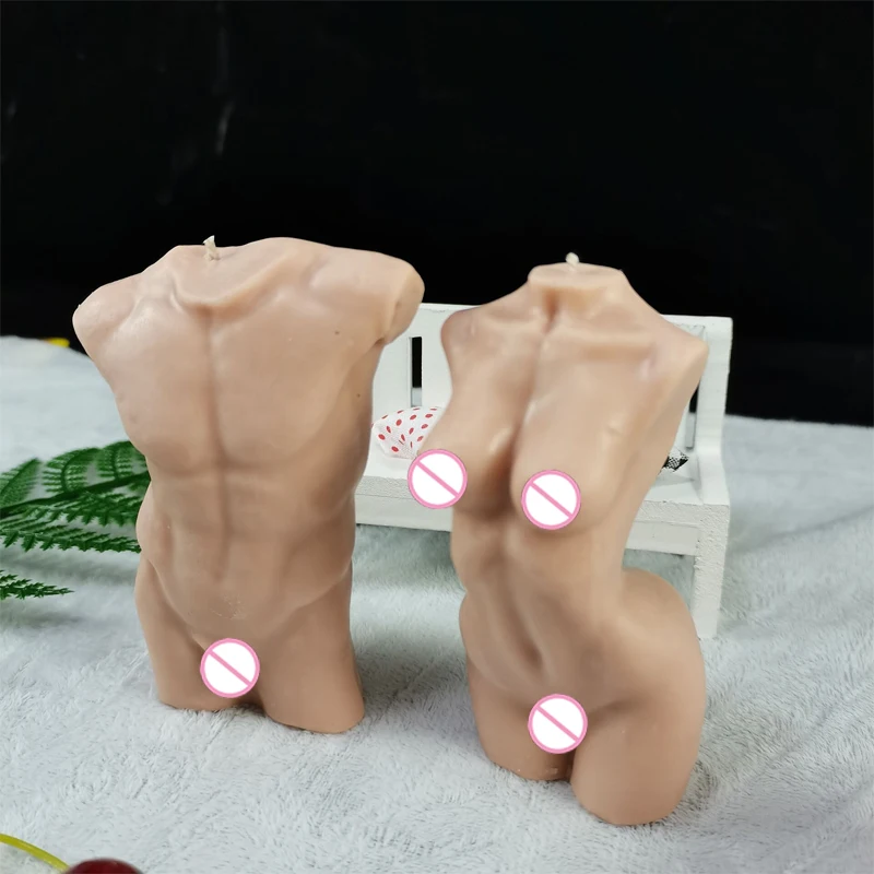 

PRZY Man Woman Body Soap Molds 3D Human Candle Mold Silicone Gypsum Chocolate Candle Valentine's Day Cake Mold Clay Resin Moulds