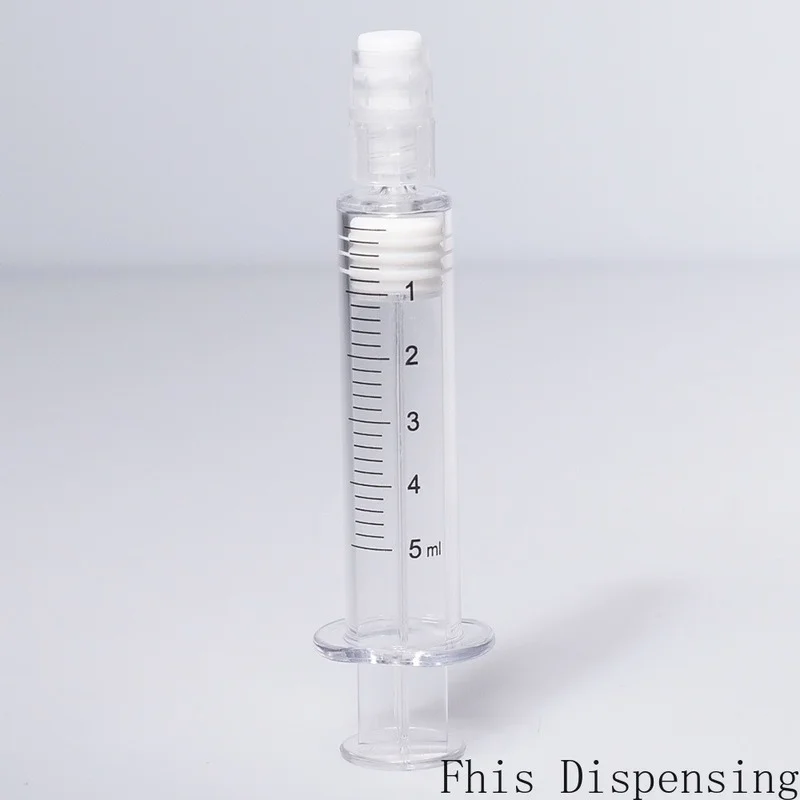 

5ml Luer Lock Syringe with Measurement Mark Tip for CBD Oils EJuices Liquids Chemical