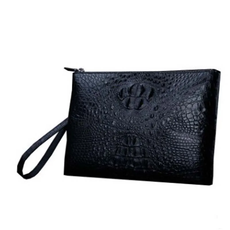 ourui crocodile  men  business  Hand bag  Bone skin  large capacity  men crocodile bag male men clutch bag