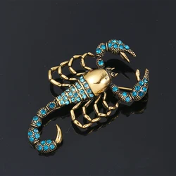 Fashion Jewelry Crystal Brooch Pin Scorpion Rhinestone Collar Brooches Dress Decoration Jewelry Brooches for Women