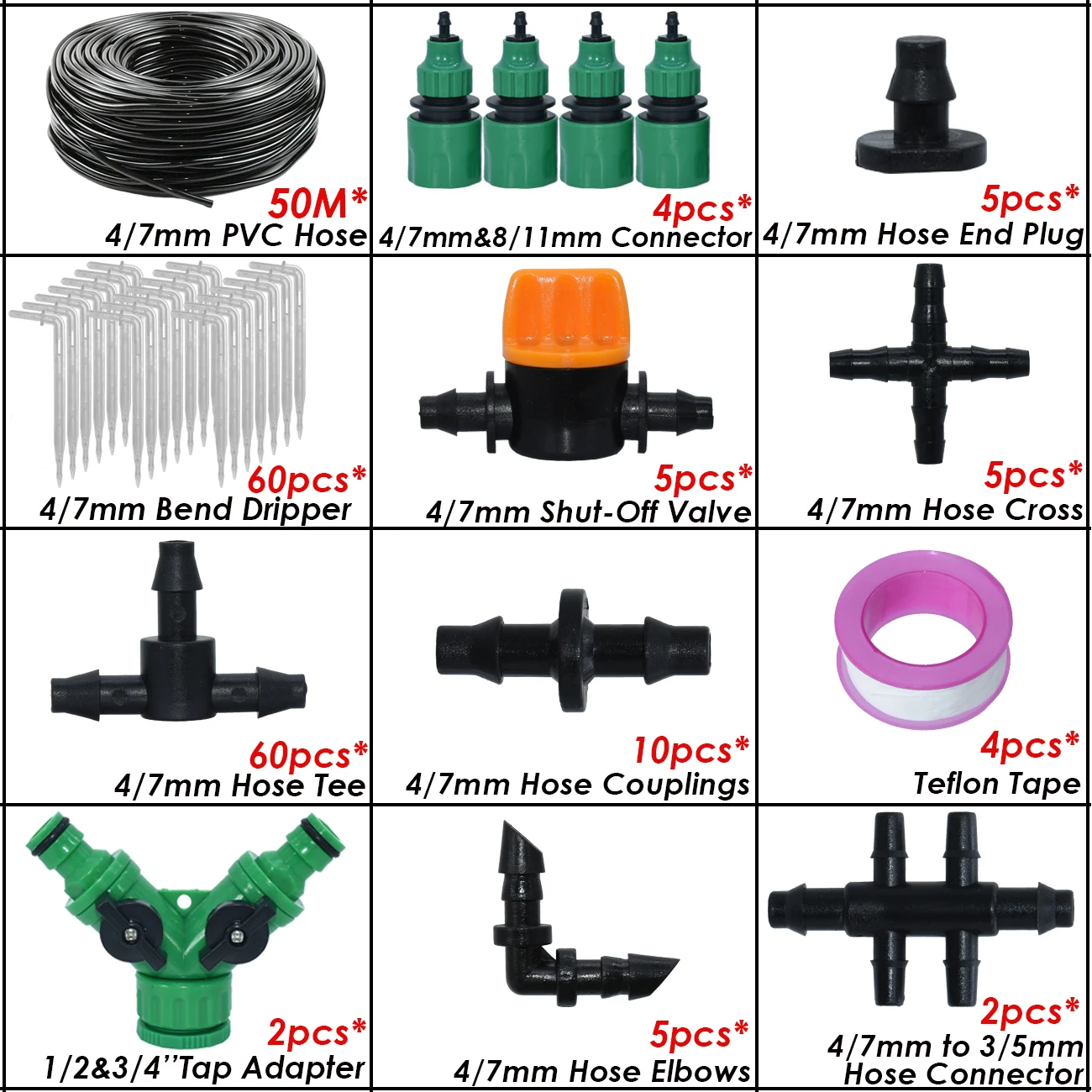 KESLA-sistema de riego por microgoteo de 5-50M, Kit automático, manguera de jardín, irrigador con temporizador, gotero ajustable, invernadero de