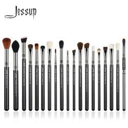 Jessup T131 set 19 pcs Makeup Brushes Set Cosmetic tools Beauty Make up Brush Eyeliner Concealer Lip Pencil Black