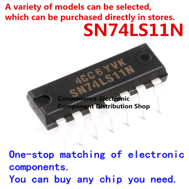 

10PCS/PACK SN74LS11N 74LS11N 74LS11 Directly insert SN74LS11 logic-gate and inverter/inverter DIP-14