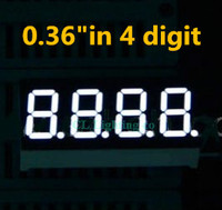 White 0.36 inch 4 Digit 7 Segment digital Light LED Numeric Digital Display,Common Cathode 0.36\