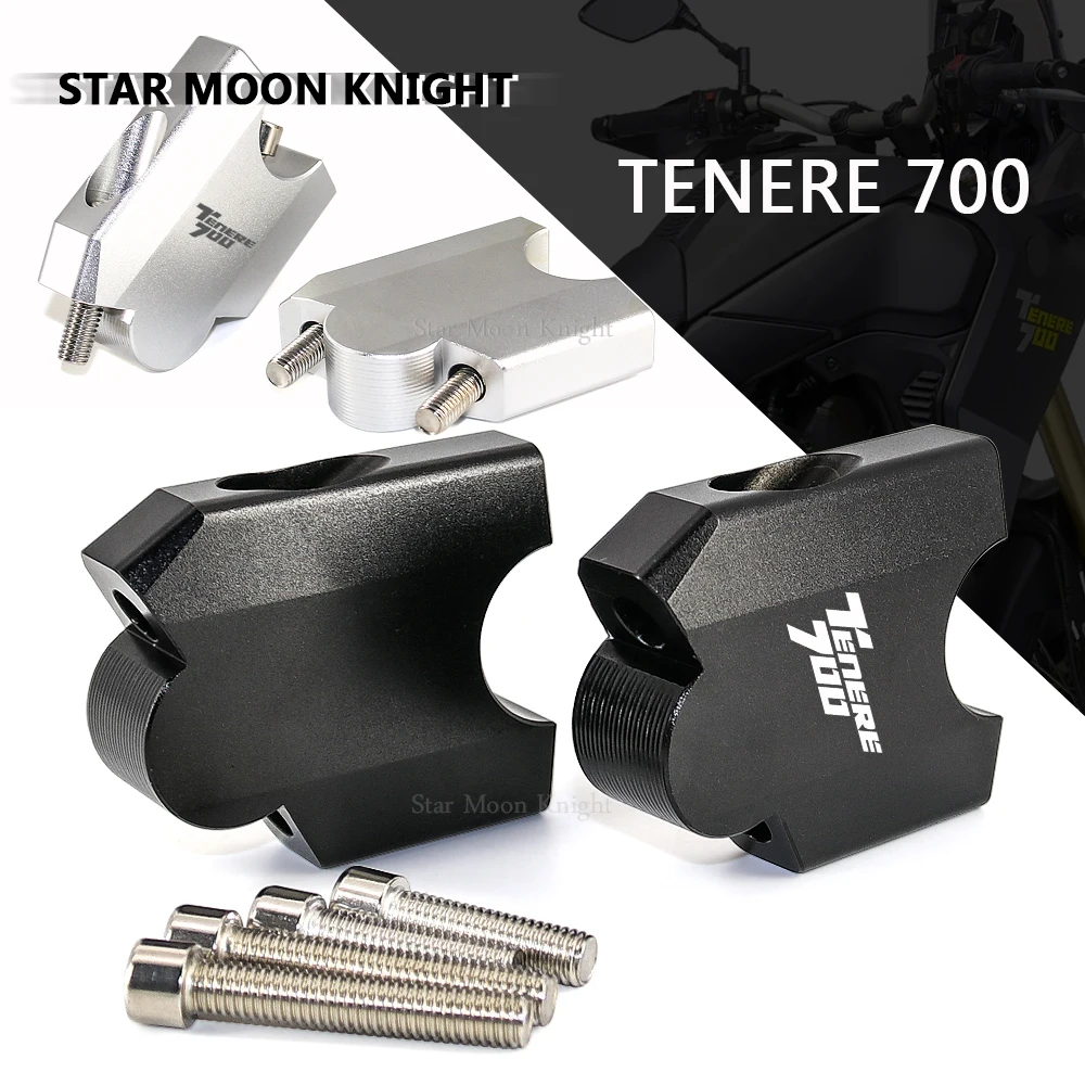 For Yamaha Tenere 700 Tenere700 XT700Z XTZ 700 T7 T700 2019 - Motorcycle Handlebar Risers Clamp Mounting Mount Riser Adapter