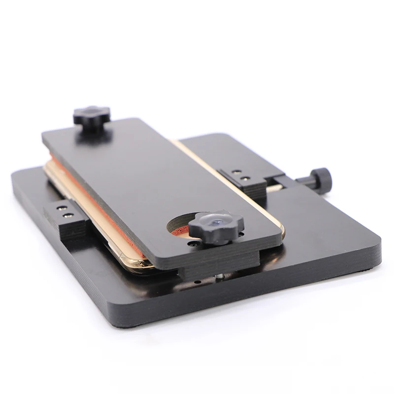 Módulo de vidro fixo de tampa traseira ajustável, instalação superior em vidro para telefone celular, moldes fixos, substituição de tela de lcd