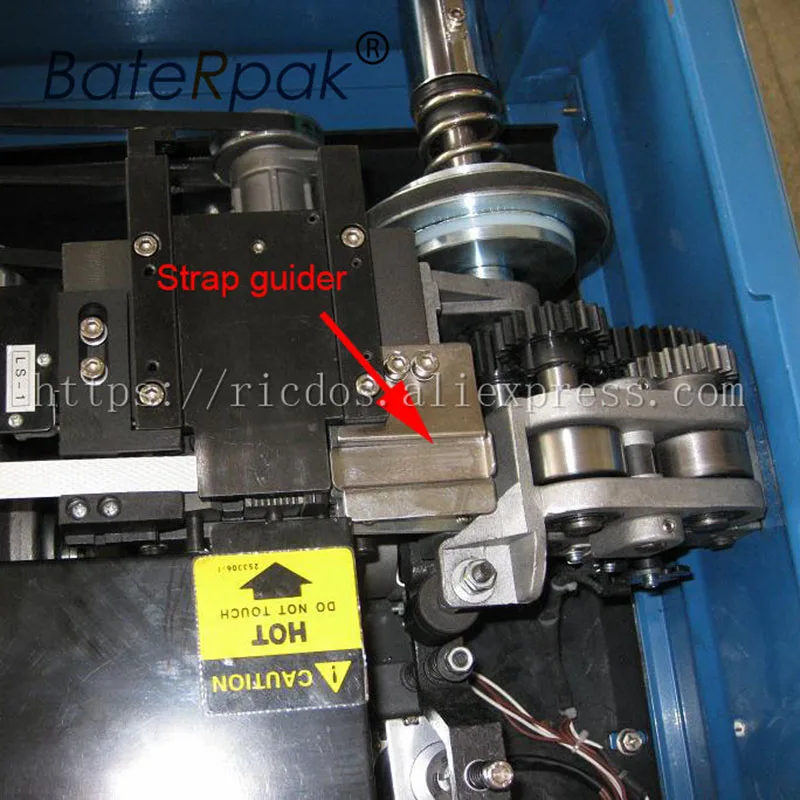 BateRpak-Guía de alimentación de correa de piezas de máquina flejadora semiautomática, máquina empaquetadora de guía de piezas de metal, goma de