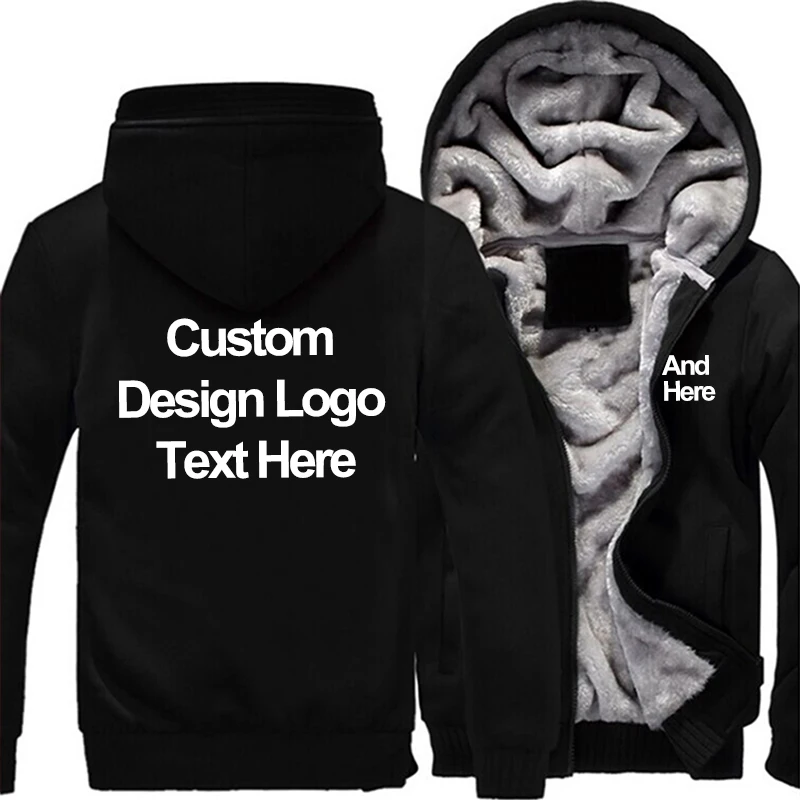 US Plus Size 5XL Men Hoodies Sweatshirts Personalized Customized LOGO Printed Design DIY Men's Custom Made Jackets Drop shipping