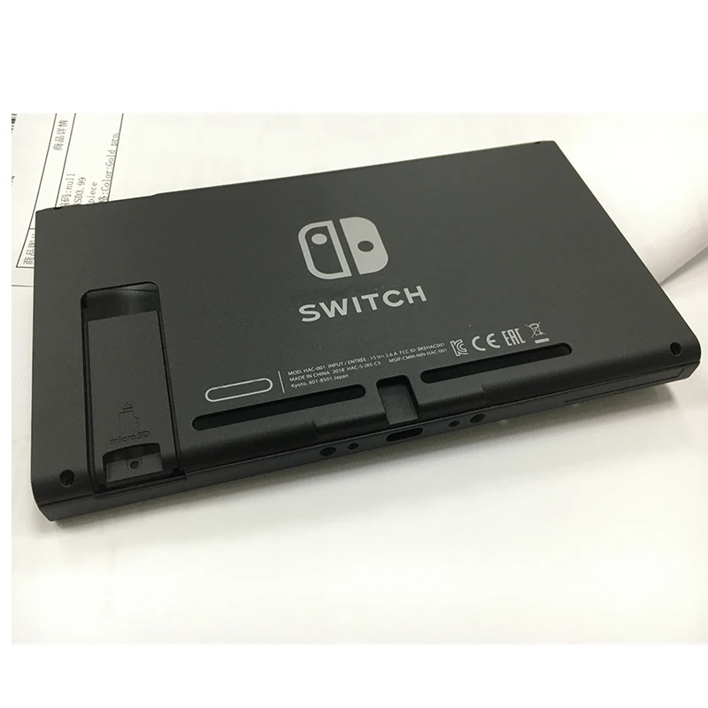 New Original  Black Replacement Upper bottom faceplate for NS Switch Case cover NS Game Console shell housing Parts HAC-001