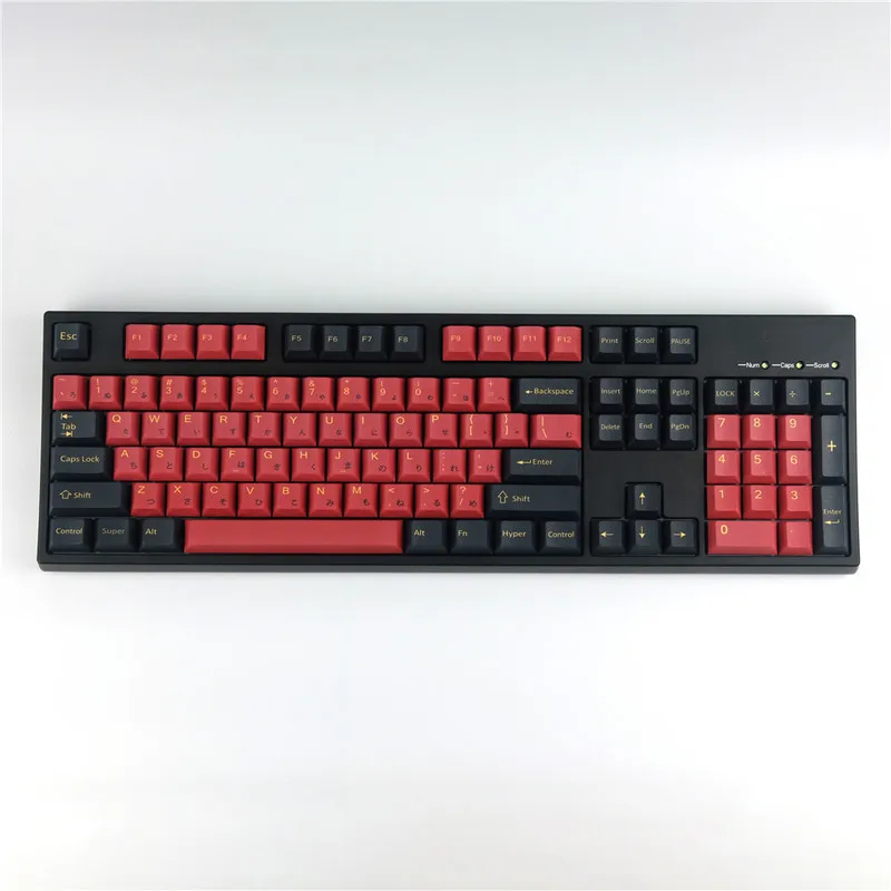 

GMK Red Samurai Clone Keycaps PBT Dye Subbed Cherry Profile Keycap For MX Switch Mechanical Keyboard GH60 GK61 GK64 96