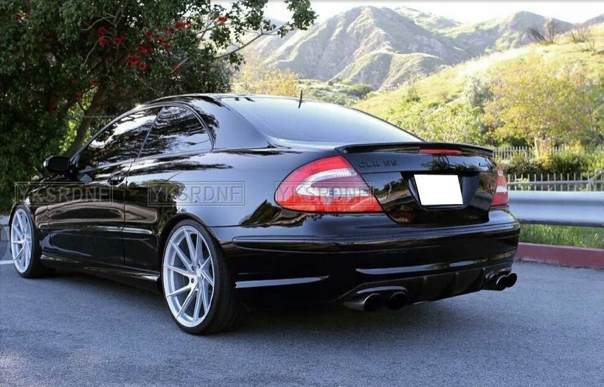 YKSRDNF Car Trunk Spoiler Carbon Fiber/FRP Auto Rear Trunk Wing Accessories Spoiler For Benz W209 CLK200 280 350 55 63