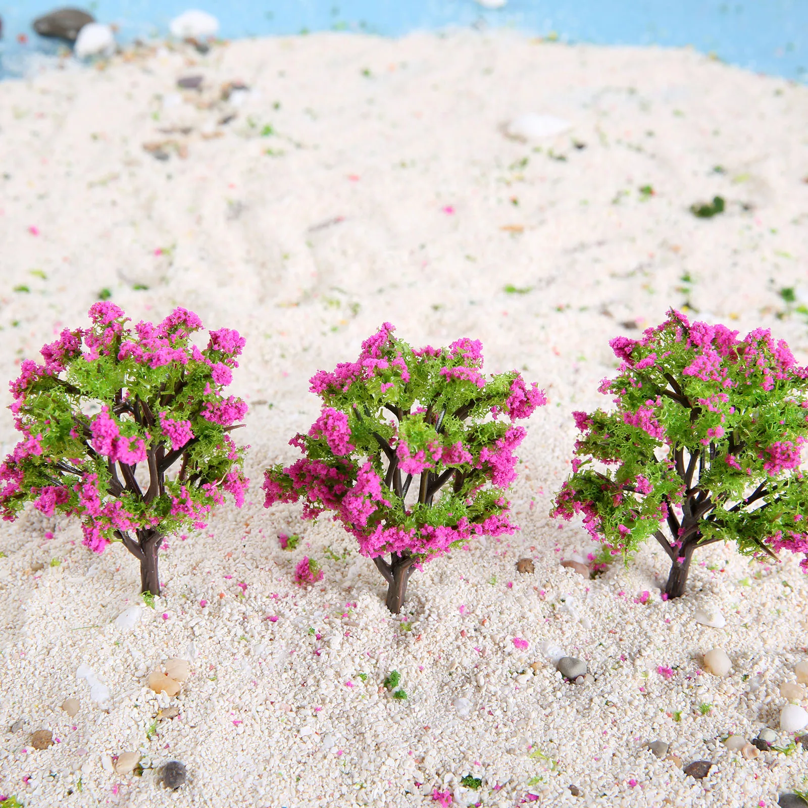 20pc 75mm plástico modelo de árvores escala 1:100 layout ferroviário arquitetônico jardim paisagem árvores modelo diorama miniaturas