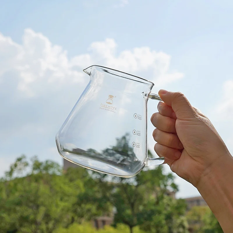 

TIMEMORE Glass Coffee Server 360ml/600ml Coffee Drip Pot Glass Coffee Share Pot Tea Pot Milk Mug Coffee Bar Home Barista Accesso