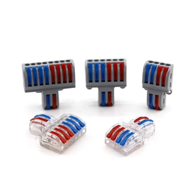 SPL42 62 Wire Electrical Connectors Mini Fast Universal Compact Quick Cable LED Lighting Wiring Connector Push-in Terminal Block