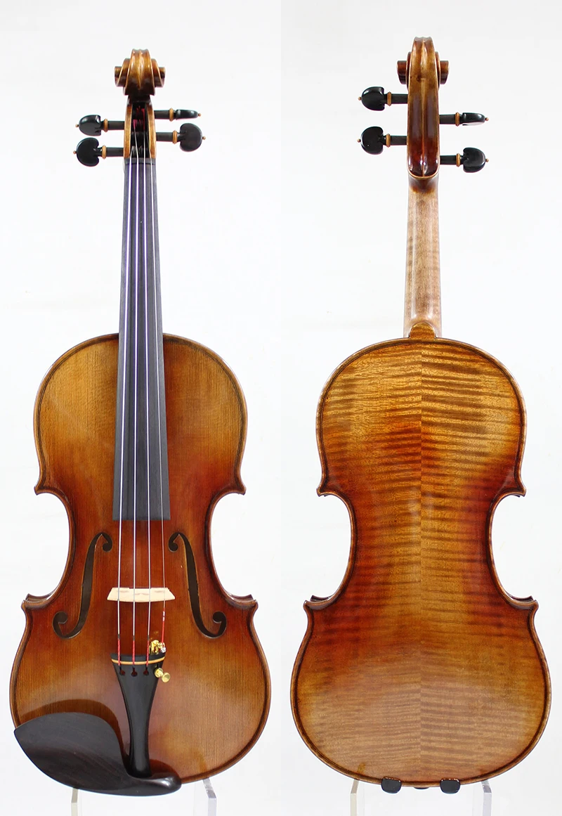 Guarnieri-Professional Violin Copy, All European Wood, Oil Varnish, Best Performance, Free Shipping, Case,Bow, 4/4