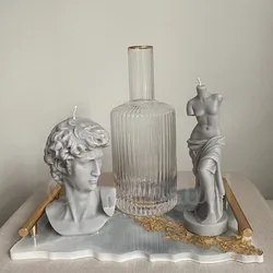 Candle Silicone Mold Beautiful Venus Shape Goddess Aromatherapy Candle Making 3D Plaster Candle Mold